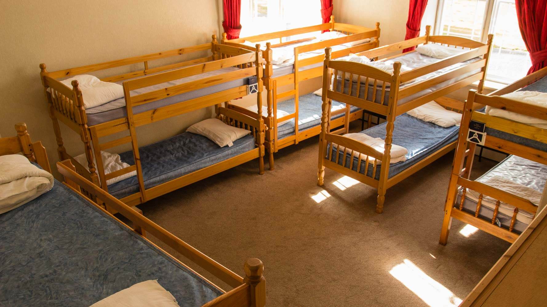 Dormitory style bedroom.