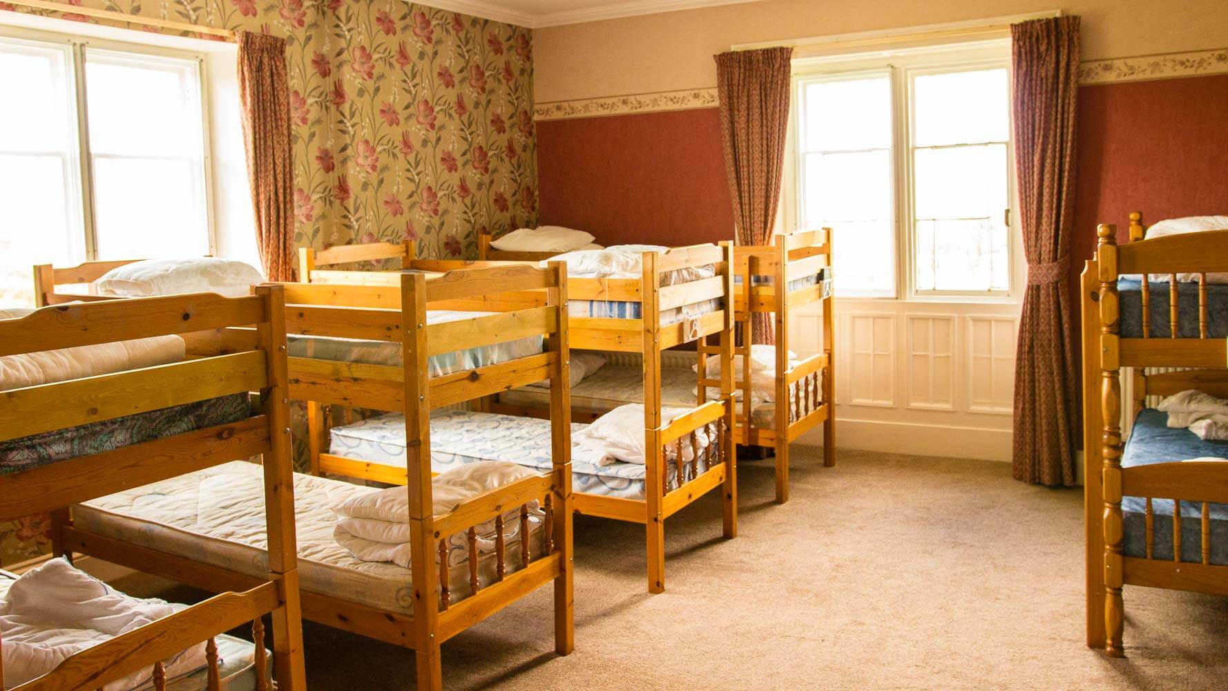 Dormitory style bedroom.